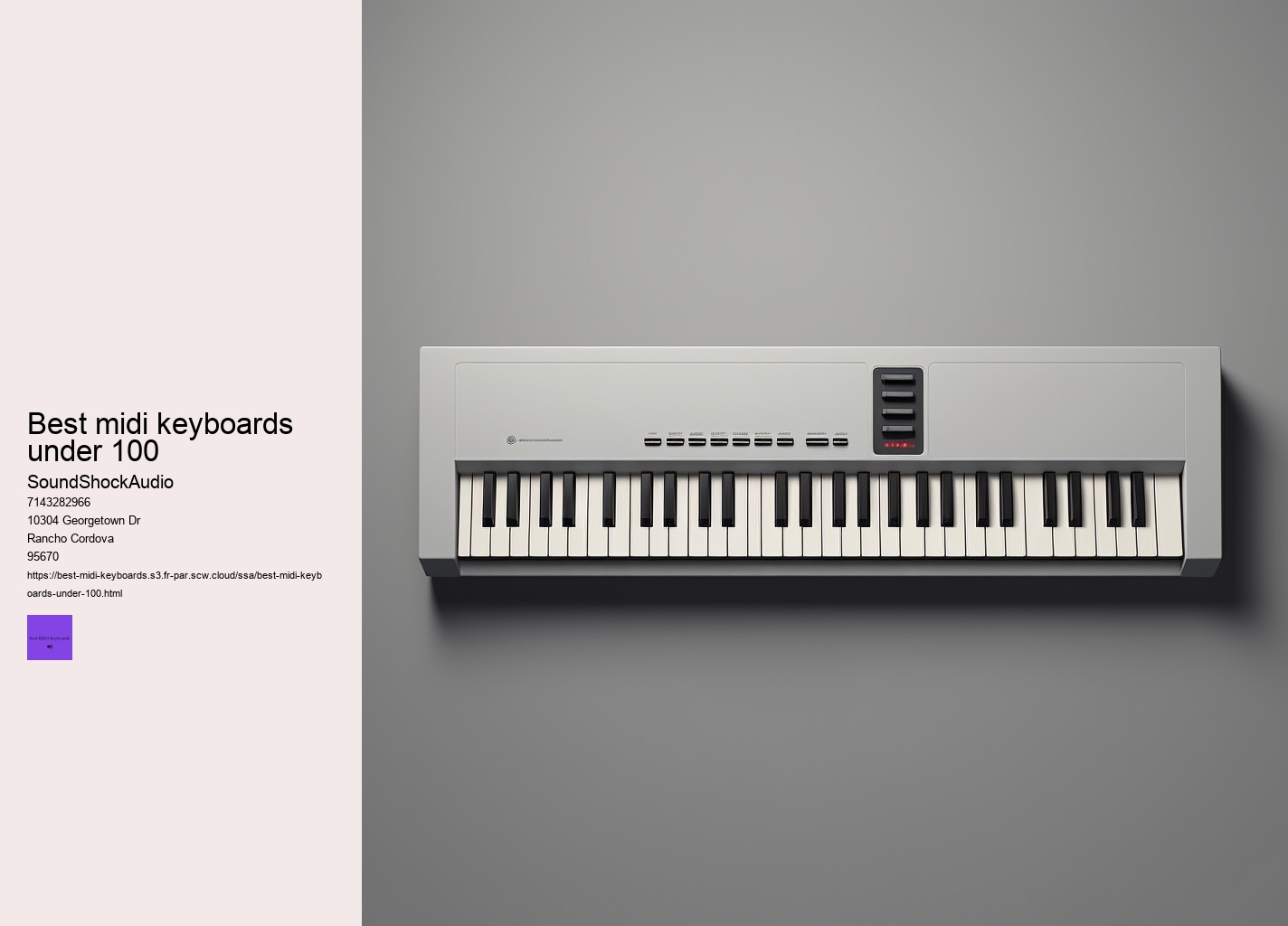 best midi keyboards under 100