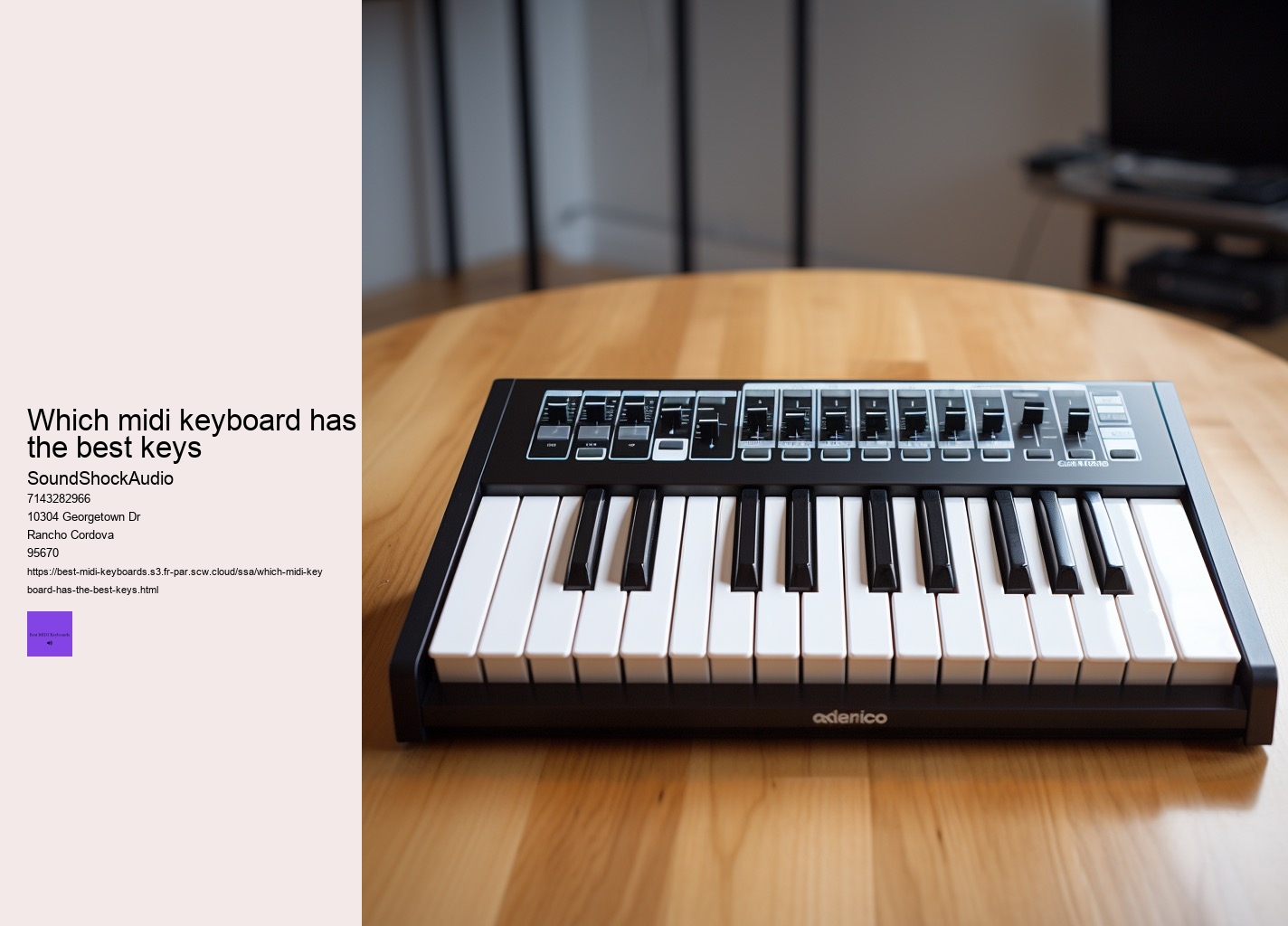 which midi keyboard has the best keys